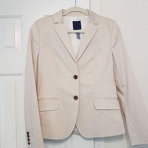 J. Crew lightweight cotton cream/beige blazer